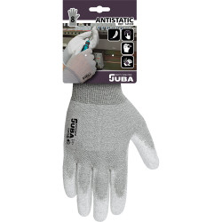 Luvas antiestáticas nylon/fibra de carbono tamanho 10