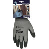 Luvas de jardinagem sem costuras de nylon / pvc tamanho 9