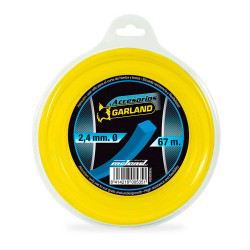 Dispensador de fio para cortador de escovas 67m 2,4mm quadrado 71023c6724 garland