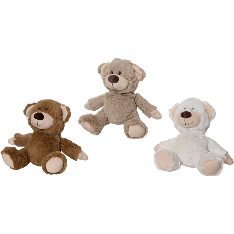 Urso de peluche 15 x 10 x 17 cm, cores sortidas