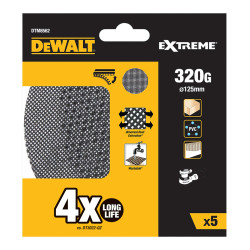 Lixas de malha autoadesiva para lixadoras orbitais ø125 mm, grão: 320, pack 5 unidades