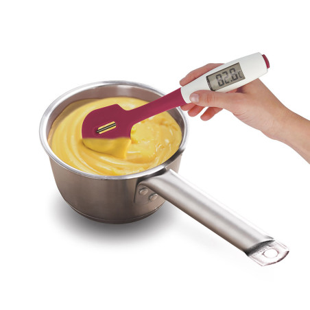 Espátula de silicone com termómetro digital extraível 30cm