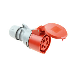 Cetac base aérea 3p+n+t vermelho 32a 400v~ ip44