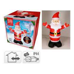Pai natal insuflável com 1 led