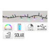 Grinalda solar recarregável 768 leds intermitentes multicor, 13 funções, exterior, cabo verde 5,6m