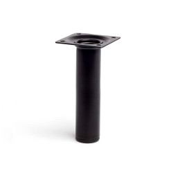Pé cilíndrico de aço. cor preto mod. 401g. medidas ø3x15cm. 2-401g.150.03 rei