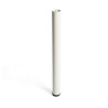 Pé cilíndrico regulável em aço. cor branco. mod. 406g. altura 71cm. rei
