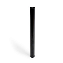 Pé cilíndrico regulável em aço. cor preto. mod. 406g. altura 71cm. rei