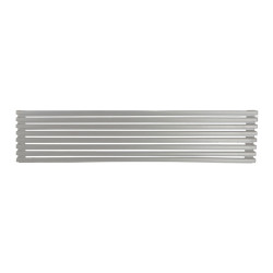 Grelha para frigorífico e forno blister 8 elementos acabamento em aço inoxidável 60 x 1,45 x 12 cm