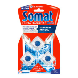 Produto para limpeza de máquina de lavar-louça (cheio) 3 doses somat