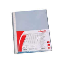 Pack 100 unid. micas 11 multiperfurações dina4 esselte pl 80 microns