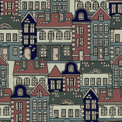 Toalha antinódoas town 140x140cm. things home trade.