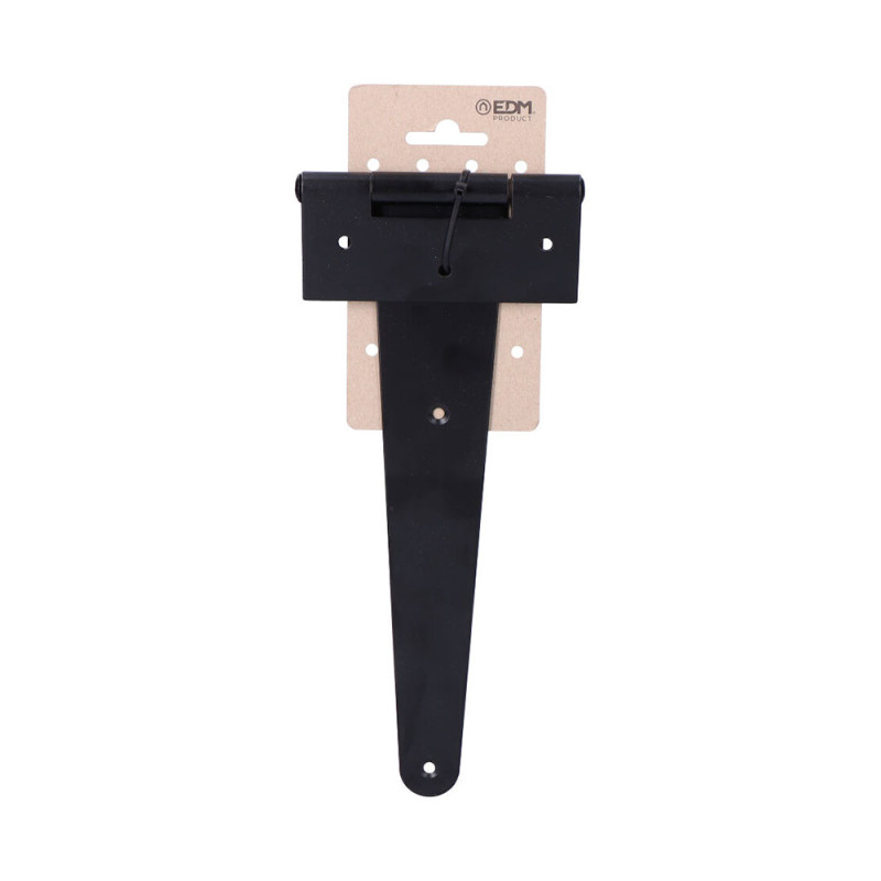 Dobradiça em t 250 x 110 mm ferro preto epóxi