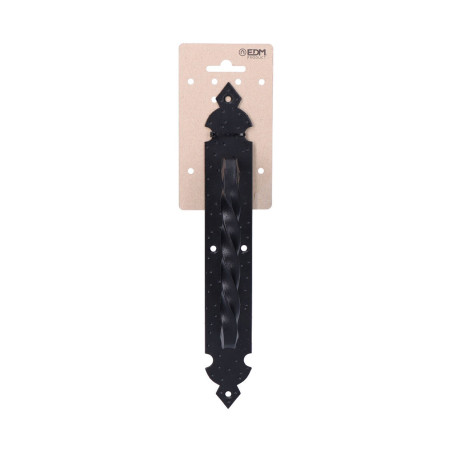 Maçaneta de porta forjada preta de 275mm
