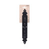 Maçaneta de porta forjada preta de 275mm
