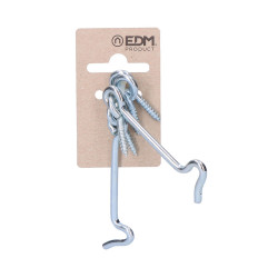 2 travas de porta dupla 75 mm zinco