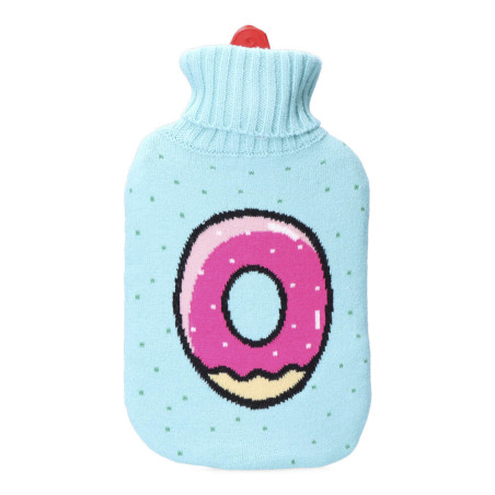 Botija de água quente 2 l modelo donut glacê