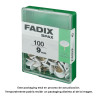 Caixa m 100 unid. pionés plano branco 9mm fadix