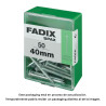 Caixa m 50 unid. prego cp aço 2,7x40mm fadix