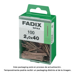 Caixa m 100 unid. prego de aço para rodapé 2,0x40mm fadix