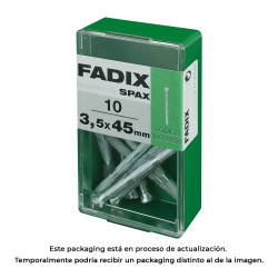 Caixa s 10 unid. prego cp estriado aço 3,5x45mm fadix