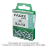 Caixa m 20 unid. parafuso rosca chapa cr zinco 3,9x13mm fadix