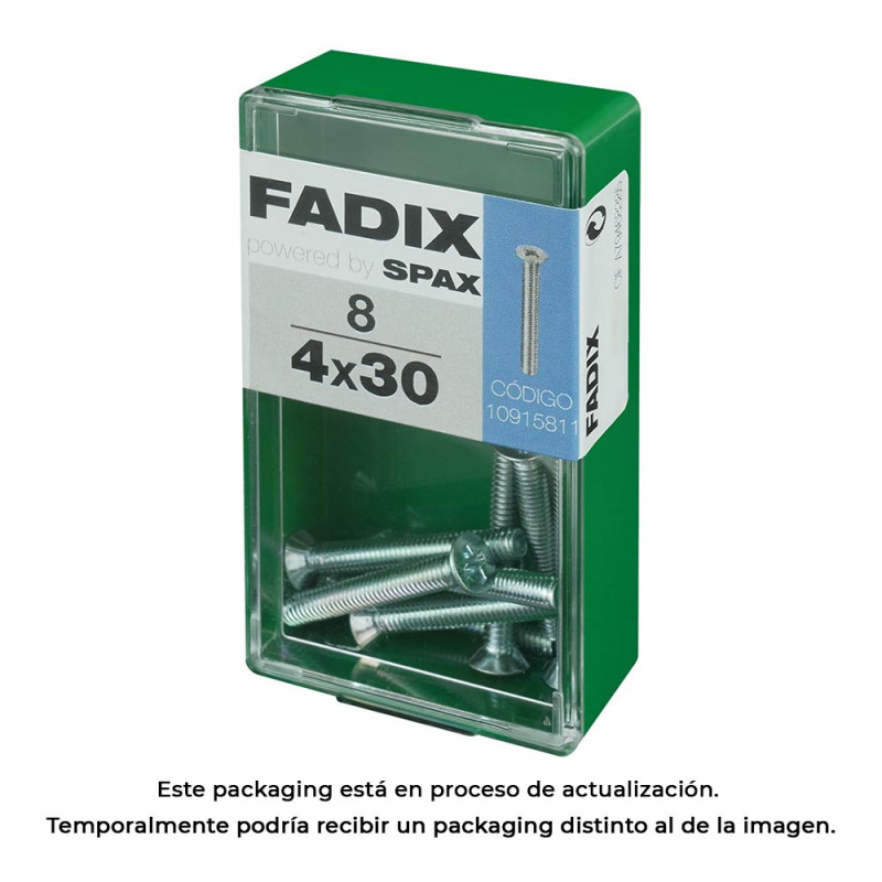 Caixa s 8 unid. parafuso metrico cp m 4x30mm fadix
