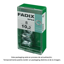 Caixa s 8 unid. anilha pressão 10,2mm fadix