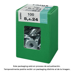 Caixa l 100 unid. anilha plana larga zinco 8,4x24mm fadix