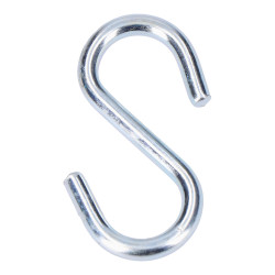 Embalagem 2 unidades. gancho formato "s" 60mm zinco