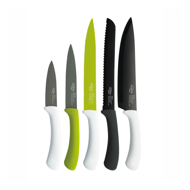 Kit 5 facas de inox green sg4165 san ignacio