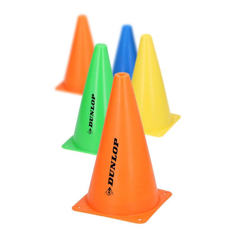 Pack 10 cones de treino de plástico ø14x23,5cm