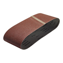 Bandas de lixa, corindón, 75 x 533 mm, grão: 80, set 3 unidades