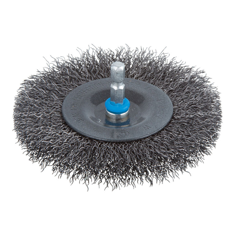Escova de disco de fio de aço haste hexagonal ø100 x 10 mm