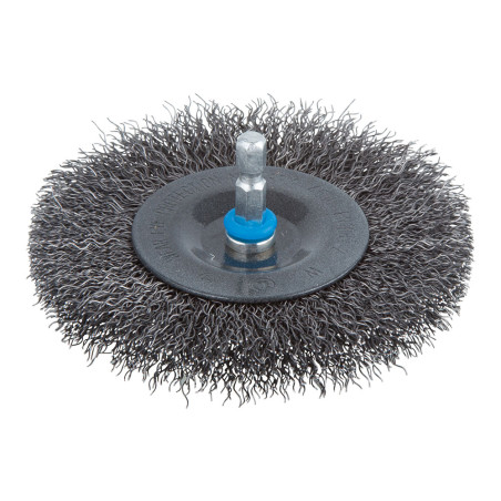 Escova de disco de fio de aço haste hexagonal ø100 x 10 mm