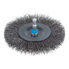 Escova de disco de fio de aço haste hexagonal ø100 x 10 mm