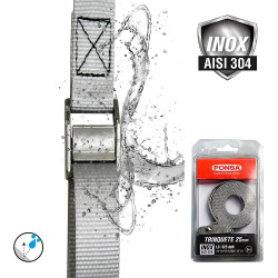 Correia com esticador 25mm 3m inoxidavel 027,207,025,503 ponsa
