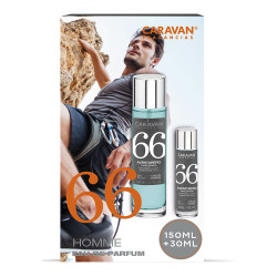 Estojo eau de parfum caravan n° 66, 150 + 30 ml senhor
