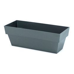 Floreira limited 12x30cm antracita plastiken
