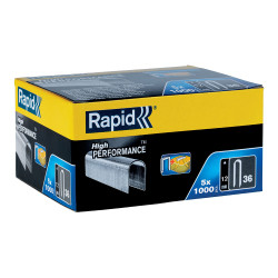 Caixa 5.000 agrafos para cabo 36 12mm. 5x1000 unid. dp 11885110 rapid