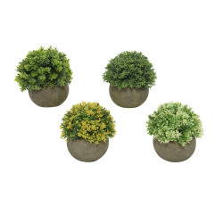 Planta artificial com vaso de plástico modelos sortidos. 800297
