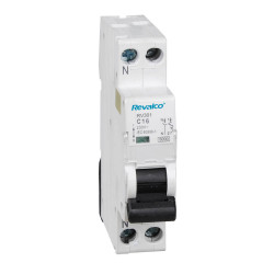 Disjuntor magnetotérmico revalco 1 polo+neutro 25a (estreito)