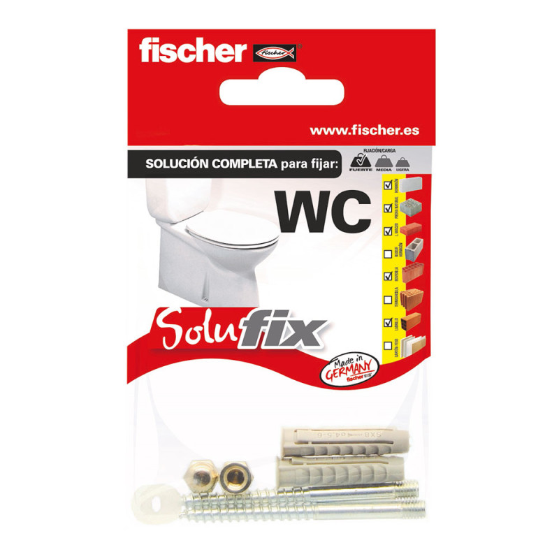 Kit fixação wc 569819 solufix fischer