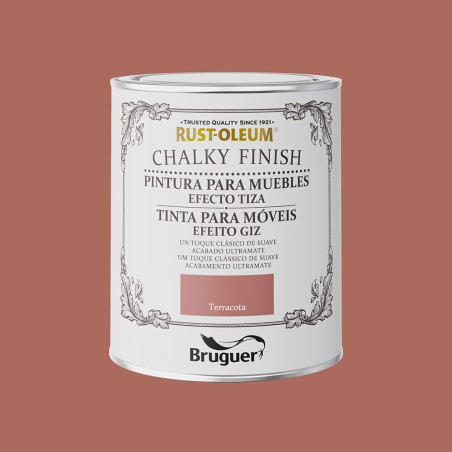 Rust-oleum chalky acabamento móveis terracota 750 ml