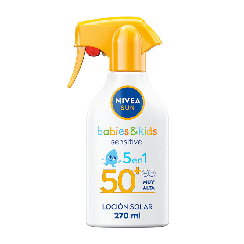 Loción protectora solar en pistola niños f50 270 ml