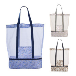 Saco de praia com termoacumulador 53x16x39cm cores sortidas