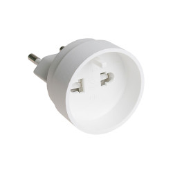 Adaptador de viagem 2p, 10a 250v solera