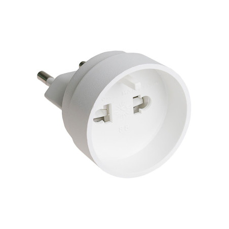 Adaptador de viagem 2p, 10a 250v solera