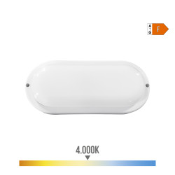 Candeeiro oval led 18w 1820lm 4.000k 10,2x4,5x23cm edm