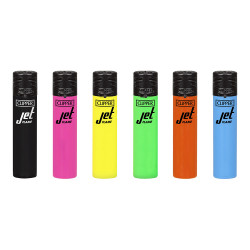 Isqueiro clipper jet flame chama anti-vento shiny cores sortidas ckj1a001h